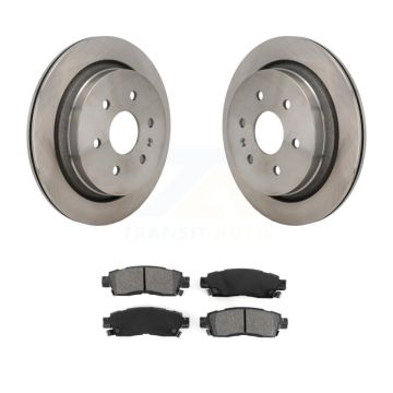 Rear Disc Brake Rotors And Semi-Metallic Pads Kit For Cadillac XTS K8S-104019
