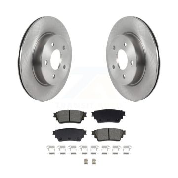 Rear Disc Brake Rotors And Semi-Metallic Pads Kit For Nissan Rogue K8S-104026