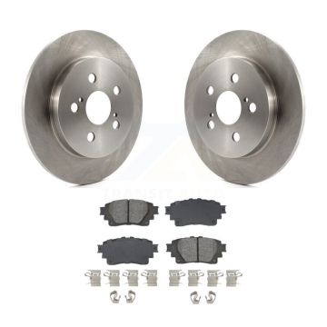 Rear Brake Rotors Semi-Metallic Pad Kit For 19 Toyota Corolla With Electric Parking K8S-104027
