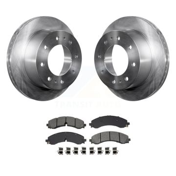 Rear Brake Rotors & Semi-Metallic Pad Kit For GMC Chevrolet Sierra 2500 HD Silverado 3500 K8S-104030