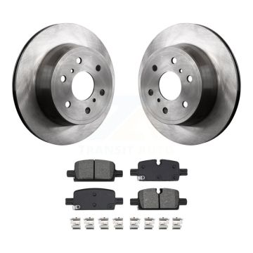 Rear Brake Rotor Semi-Metallic Pad Kit For 2019 GMC Sierra 1500 With Manual Parking K8S-104032