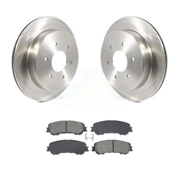 Rear Disc Brake Rotors And Semi-Metallic Pads Kit For 2017-2023 Nissan TITAN K8S-104034