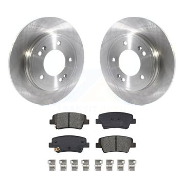 Rear Disc Brake Rotor Semi-Metallic Pad Kit For Hyundai Elantra With Manual Parking K8S-104038
