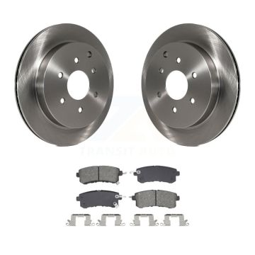 Rear Disc Brake Rotors And Semi-Metallic Pads Kit For INFINITI QX80 Nissan Armada QX56 K8S-104047