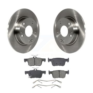 Rear Disc Brake Rotors And Semi-Metallic Pads Kit For Honda Civic Insight K8S-104048