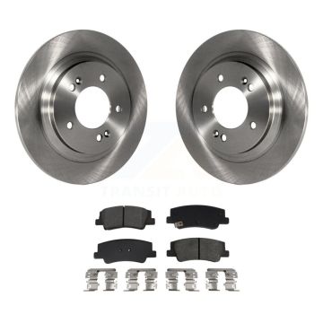 Rear Disc Brake Rotors And Semi-Metallic Pads Kit For Hyundai Sonata Kia K5 K8S-104050