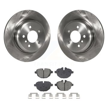 Rear Disc Brake Rotors Semi-Metallic Pad Kit For BMW 535i xDrive 528i 535d ActiveHybrid 5 K8S-104051