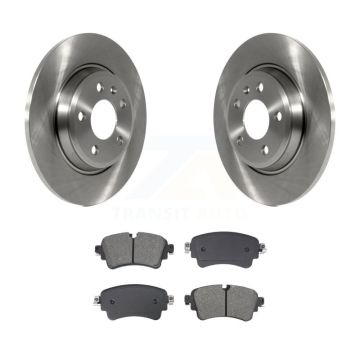 Rear Brake Rotor And Semi-Metallic Pad Kit For 2017-2019 Audi A4 Quattro With Solid K8S-104056