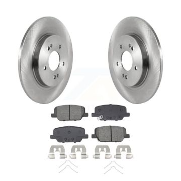 Rear Disc Brake Rotor & Semi-Metallic Pad Kit For Hyundai Palisade Santa Fe Kia Telluride K8S-104058