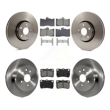 Front Rear Brake Rotor And Semi-Metallic Pad Kit (6Pc) For Lexus IS350 GS350 GS450h GS430 K8S-104092