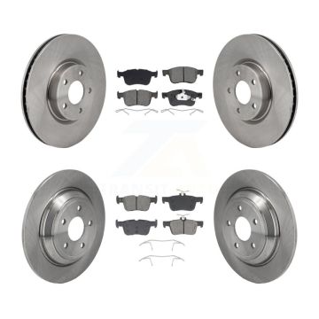 Front Rear Brake Rotor Semi-Metallic Pad Kit For Ford Escape Bronco Sport Lincoln Corsair K8S-104103