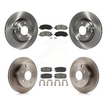 Front Rear Disc Brake Rotors And Semi-Metallic Pads Kit For Mitsubishi Eclipse Galant K8S-104105
