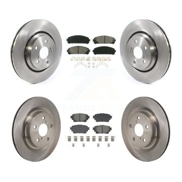 Front Rear Brake Rotors & Semi-Metallic Pad Kit For Lexus NX350h NX350 NX250 Toyota Crown K8S-104106