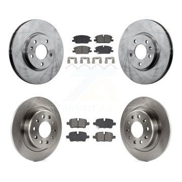 Front Rear Brake Rotor And Semi-Metallic Pad Kit For Chevrolet GMC Terrain Equinox Malibu K8S-104112