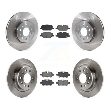 Front Rear Disc Brake Rotors Semi-Metallic Pad Kit For 2021 Chevrolet Equinox GMC Terrain K8S-104113