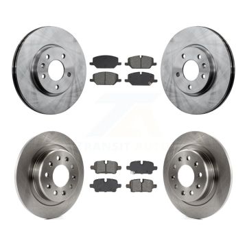 Front Rear Disc Brake Rotors And Semi-Metallic Pads Kit For GMC Terrain K8S-104114