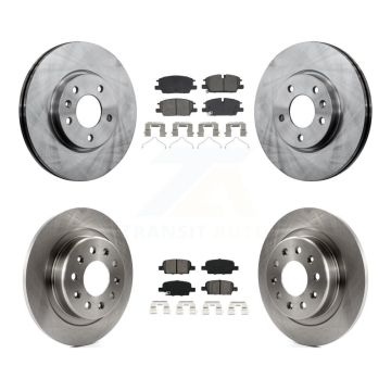 Front Rear Disc Brake Rotors And Semi-Metallic Pads Kit For Chevrolet Malibu K8S-104115