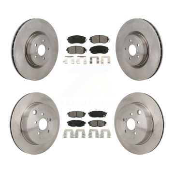 Front Rear Brake Rotor & Semi-Metallic Pad Kit For 2019-2020 Toyota 86 With Brembo Brakes K8S-104122