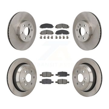 Front Rear Brake Rotors Semi-Metallic Pad Kit For 2021-2022 Chevrolet Colorado GMC Canyon K8S-104134