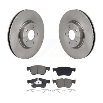 Front Disc Brake Rotor Semi-Metallic Pad Kit For Ford Escape Bronco Sport Lincoln Corsair K8S-104145