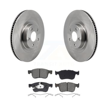 Front Disc Brake Rotors And Semi-Metallic Pads Kit For 2022-2023 Ford Maverick K8S-104146