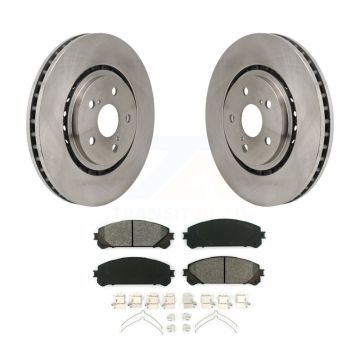 Front Brake Rotor Semi-Metallic Pad Kit For Toyota Sienna RAV4 Prime bZ4X Subaru Solterra K8S-104150