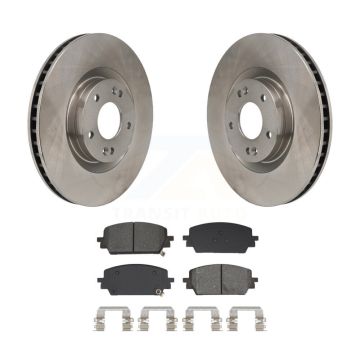 Front Disc Brake Rotors And Semi-Metallic Pads Kit For Hyundai Santa Fe Kia Sorento Cruz K8S-104151