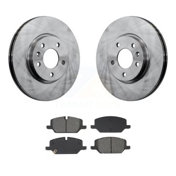 Front Brake Rotor & Semi-Metallic Pad Kit For GMC Terrain With 321mm Diameter K8S-104154