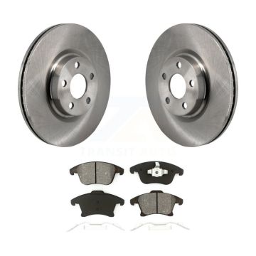 Front Disc Brake Rotors And Semi-Metallic Pads Kit For 2017-2020 Lincoln MKZ 2.0L K8S-104155
