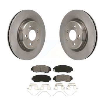 Front Disc Brake Rotors And Semi-Metallic Pads Kit For 2021-2023 Acura TLX 2.0L K8S-104167