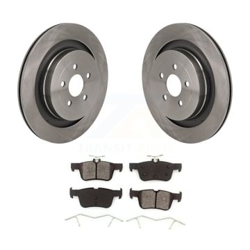 Rear Disc Brake Rotors And Semi-Metallic Pads Kit For Ford Edge Lincoln Nautilus K8S-104182