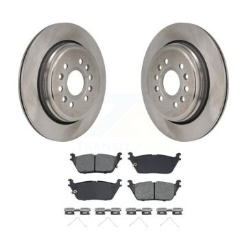 Rear Disc Brake Rotors And Semi-Metallic Pads Kit For Ram 1500 Jeep Wagoneer Grand L K8S-104193