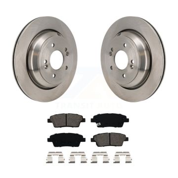Rear Disc Brake Rotors And Semi-Metallic Pads Kit For 2015 Kia K900 3.8L K8S-104206