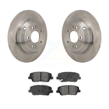 Rear Disc Brake Rotors And Semi-Metallic Pads Kit For Genesis G70 Kia Stinger K8S-104207