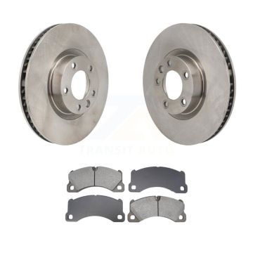 Front Disc Brake Rotors And Semi-Metallic Pads Kit For Volkswagen Touareg Porsche Cayenne K8S-104240