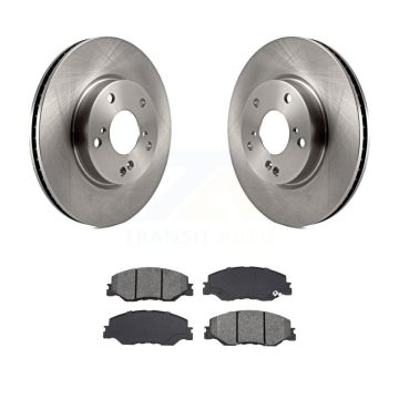 Front Disc Brake Rotors And Semi-Metallic Pads Kit For Honda Civic Insight K8S-104245