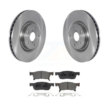 Front Disc Brake Rotors And Semi-Metallic Pads Kit For 2019-2024 Subaru Ascent K8S-104247