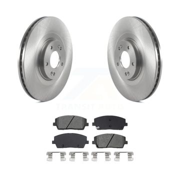 Front Disc Brake Rotors And Semi-Metallic Pads Kit For Hyundai Palisade Kia Telluride K8S-104249