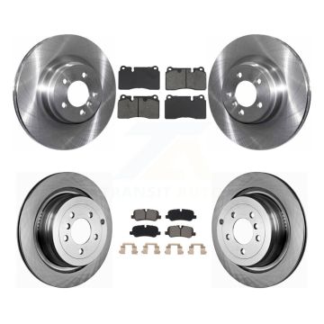 Front Rear Brake Rotors Semi-Metallic Pad Kit For 2006-2009 Land Rover Range Supercharged K8S-104262