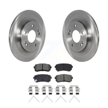Rear Disc Brake Rotors And Semi-Metallic Pads Kit For Hyundai Kona Kia Seltos K8S-104269