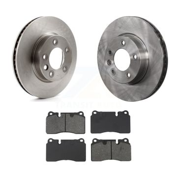 Front Disc Brake Rotors And Semi-Metallic Pads Kit For Volkswagen Touareg K8S-104274