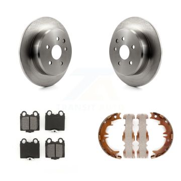 Rear Disc Rotors Semi-Metallic Pads & Parking Shoes Kit For Lexus SC430 IS300 GS300 GS400 K8S-104385