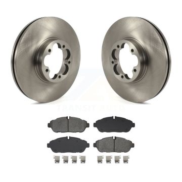Front Disc Brake Rotors And Semi-Metallic Pads Kit For 2023 Ford Transit-350 HD AWD K8S-104988