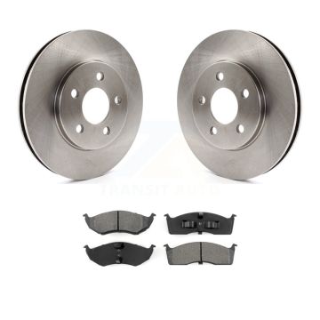 Front Brake Rotor Semi-Metallic Pad Kit For Dodge Caravan Grand Plymouth Voyager Chrysler K8S-104996