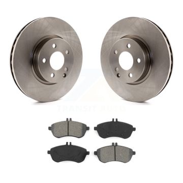 Front Disc Brake Rotors And Semi-Metallic Pads Kit For Mercedes-Benz C300 K8S-105000