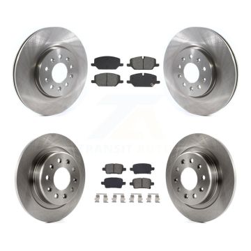 Front Rear Disc Brake Rotors And Semi-Metallic Pads Kit For 2020 Chevrolet Equinox 2.0L K8S-105009