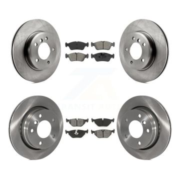Front Rear Brake Rotors Semi-Metallic Pad Kit For BMW 328i With 276mm Diameter Rotor K8S-105025