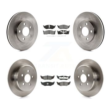 Front Rear Disc Brake Rotors And Semi-Metallic Pads Kit For Neon Chrysler Dodge Plymouth K8S-105026