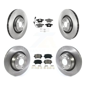 Front Rear Disc Brake Rotors And Semi-Metallic Pads Kit For 2010-2015 Audi TTS Quattro K8S-105029