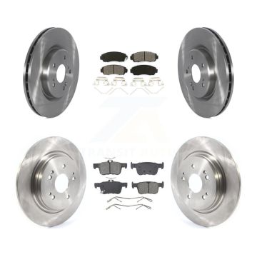 Front Rear Disc Brake Rotors And Semi-Metallic Pads Kit For 2022-2023 Acura RDX K8S-105030